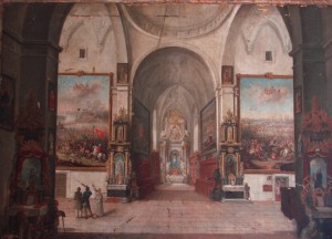 „Wnętrze Fary w Żółkwi”, Joseph Engerth, 1827 r, Galeria Lwowska.